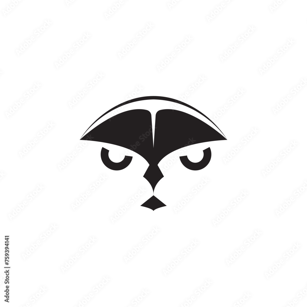 umbrella owl logo icon design minimalist. umbrella owl logo icon design minimalist.