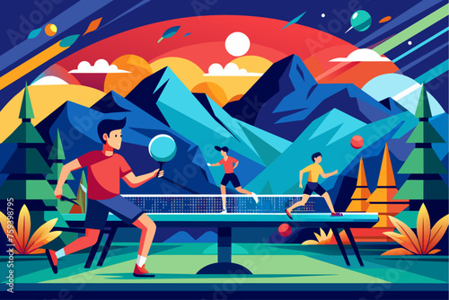 table tennis sport background