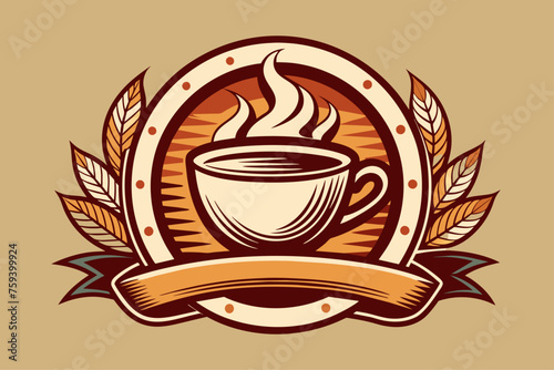 A steamy cup of coffee, the perfect pick-me-up for a morning.