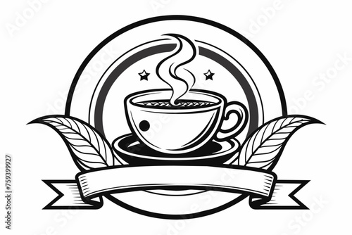 A warm and aromatic cup of coffee, rising with steam and promising a cozy and energizing experience.