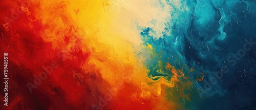 Abstract canvas painting background © Onchira