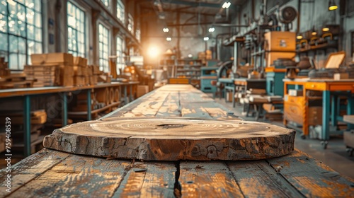 Furniture manufacturing factory, woodworking, woodcraft. © Winter KD