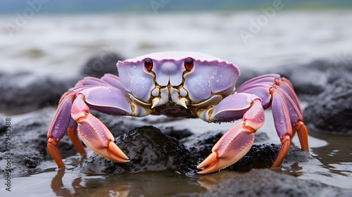 Incredible Illustrative Snapshot of a Dungeness Crab in its Marine Environment