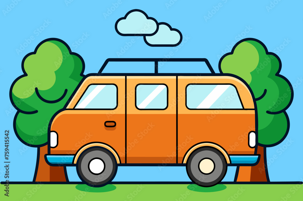 Fototapeta premium vehicle background is tree
