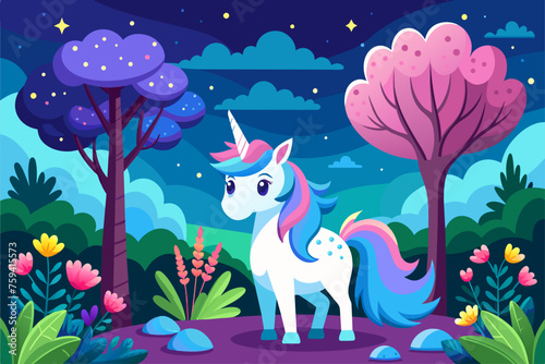 unicorn background background is tree