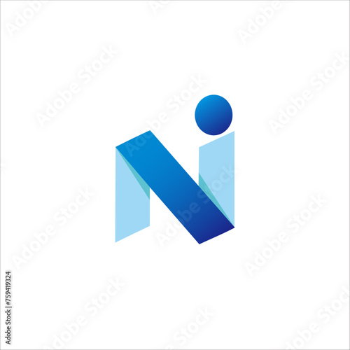 NI logo design for your brand and company name