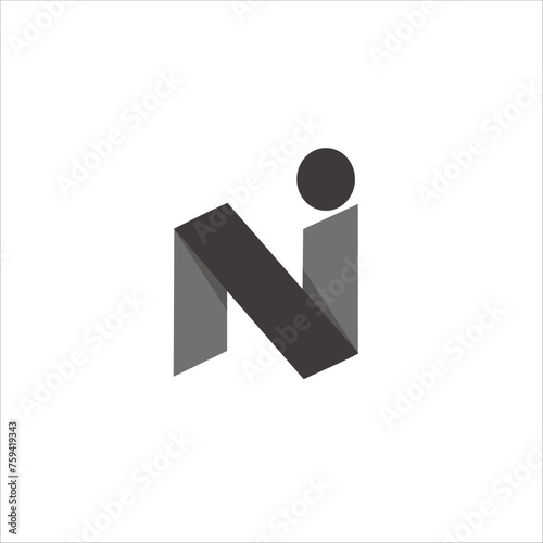 NI logo design for your brand and company name