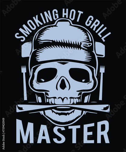 Smoking Hot Grill Master BBQ T-Shirt Design