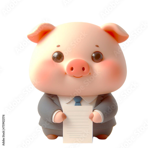 Piggy office workers                  