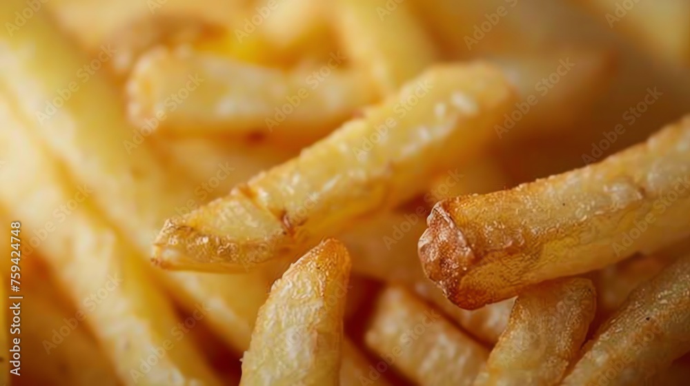 Fast food fries are golden brown Fast food fries are golden brown