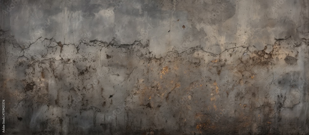 Dirty dark painted cement wall texture.
