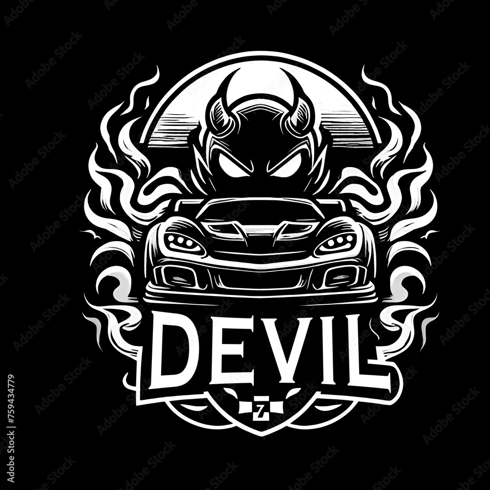 abstract logo design devil car abstract logo design devil car