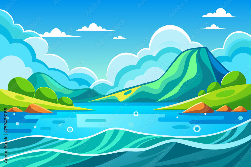 water background is