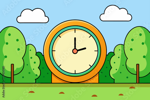 wall clock background is tree