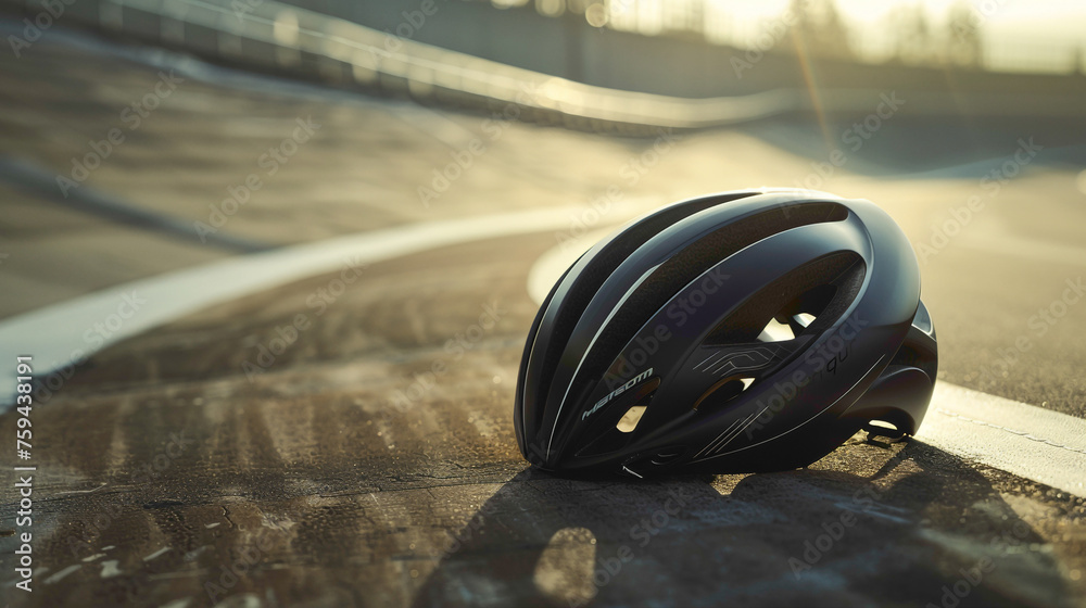Fototapeta premium beautiful designed helmet. unique colour design