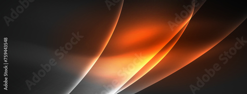 Lines and waves with neon light effect background for wallpaper, business card, cover, poster, banner, brochure, header, website