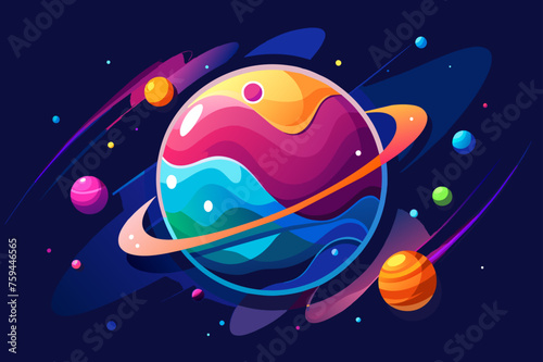planet template background is