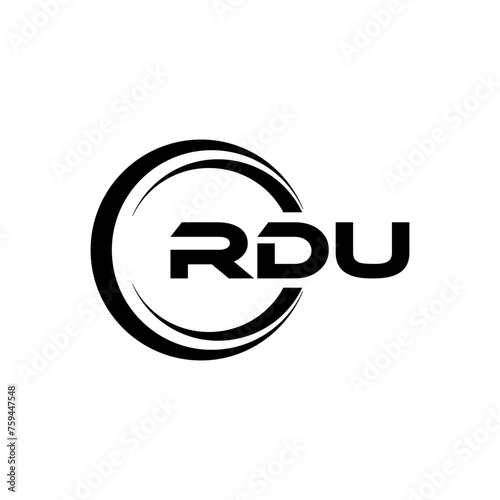 RDU Logo Design  Inspiration for a Unique Identity. Modern Elegance and Creative Design. Watermark Your Success with the Striking this Logo.