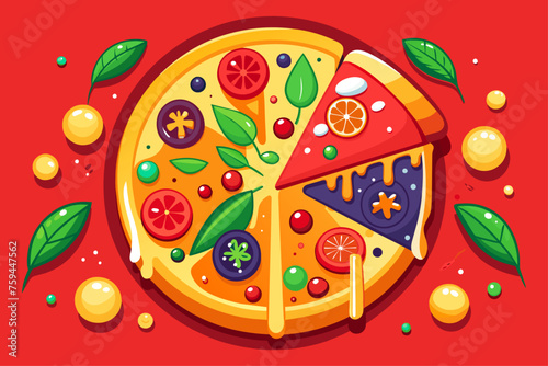 pizza food background is
