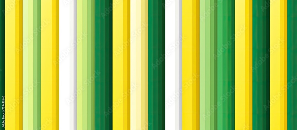 a seamless pattern of green and yellow stripes on a white background . High quality