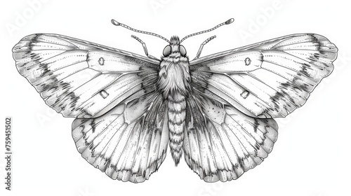 An illustrated vintage butterfly. A brimstone-outlined moth with engraved engraving. A retro handdrawn illustration. An etching of Gonepteryx rhamni. Drawn modern illustration isolated on white.