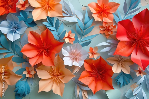 flowers  paper flowers  paper cut  paper
