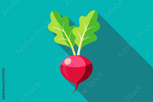 Freshly harvested radishes on a wooden background, providing a vibrant pop of color and a crisp, earthy aroma.