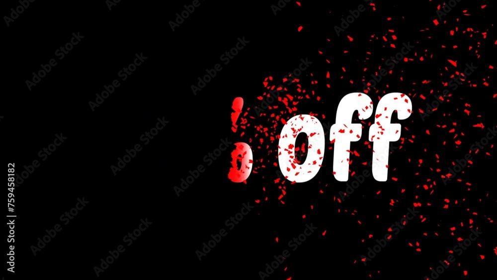 Particle 50% off Animation background . Particle 50% off Animation background .
