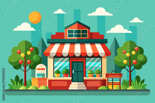 shop background is