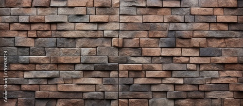 Weathered masonry creating an abstract architectural pattern