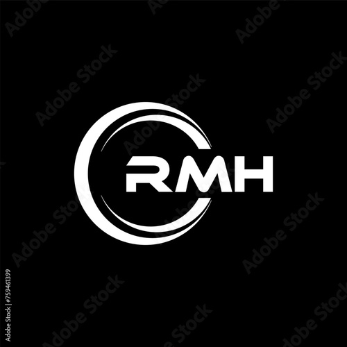 RMH Logo Design, Inspiration for a Unique Identity. Modern Elegance and Creative Design. Watermark Your Success with the Striking this Logo. photo