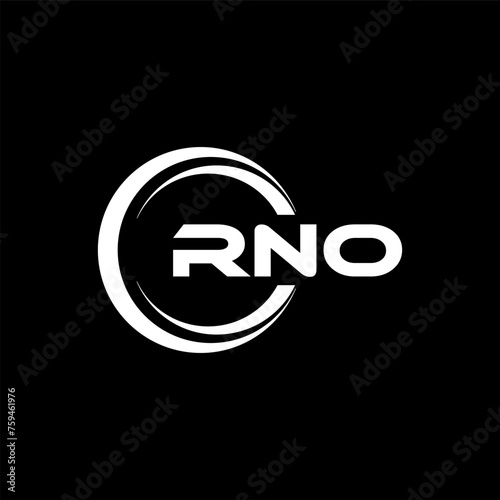 RNO Logo Design, Inspiration for a Unique Identity. Modern Elegance and Creative Design. Watermark Your Success with the Striking this Logo. photo