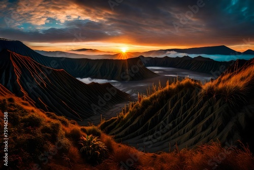 sunrise in the Bromo mountain, Java © Maryam