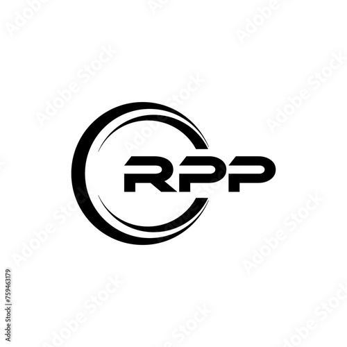 RPP Logo Design, Inspiration for a Unique Identity. Modern Elegance and Creative Design. Watermark Your Success with the Striking this Logo. photo