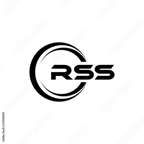 RSS Logo Design, Inspiration for a Unique Identity. Modern Elegance and Creative Design. Watermark Your Success with the Striking this Logo.