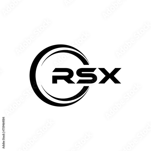 RSX Logo Design, Inspiration for a Unique Identity. Modern Elegance and Creative Design. Watermark Your Success with the Striking this Logo. photo