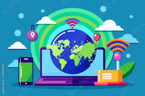 hotspot internet background is