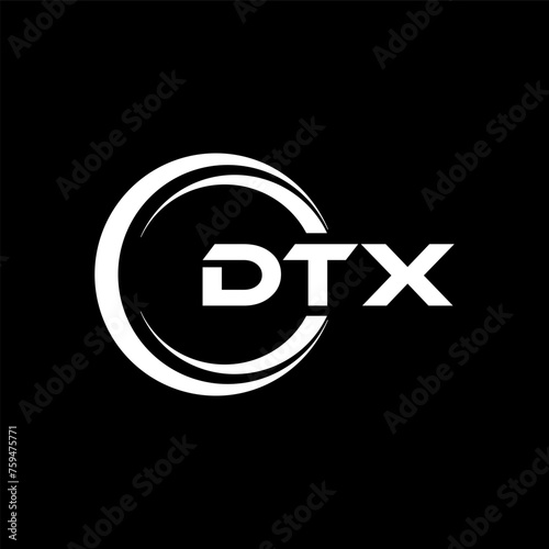 DTX Logo Design, Inspiration for a Unique Identity. Modern Elegance and Creative Design. Watermark Your Success with the Striking this Logo. photo