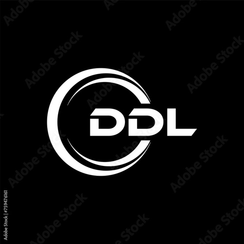 DDL Logo Design, Inspiration for a Unique Identity. Modern Elegance and Creative Design. Watermark Your Success with the Striking this Logo. photo