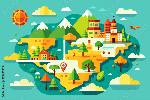 maps background is