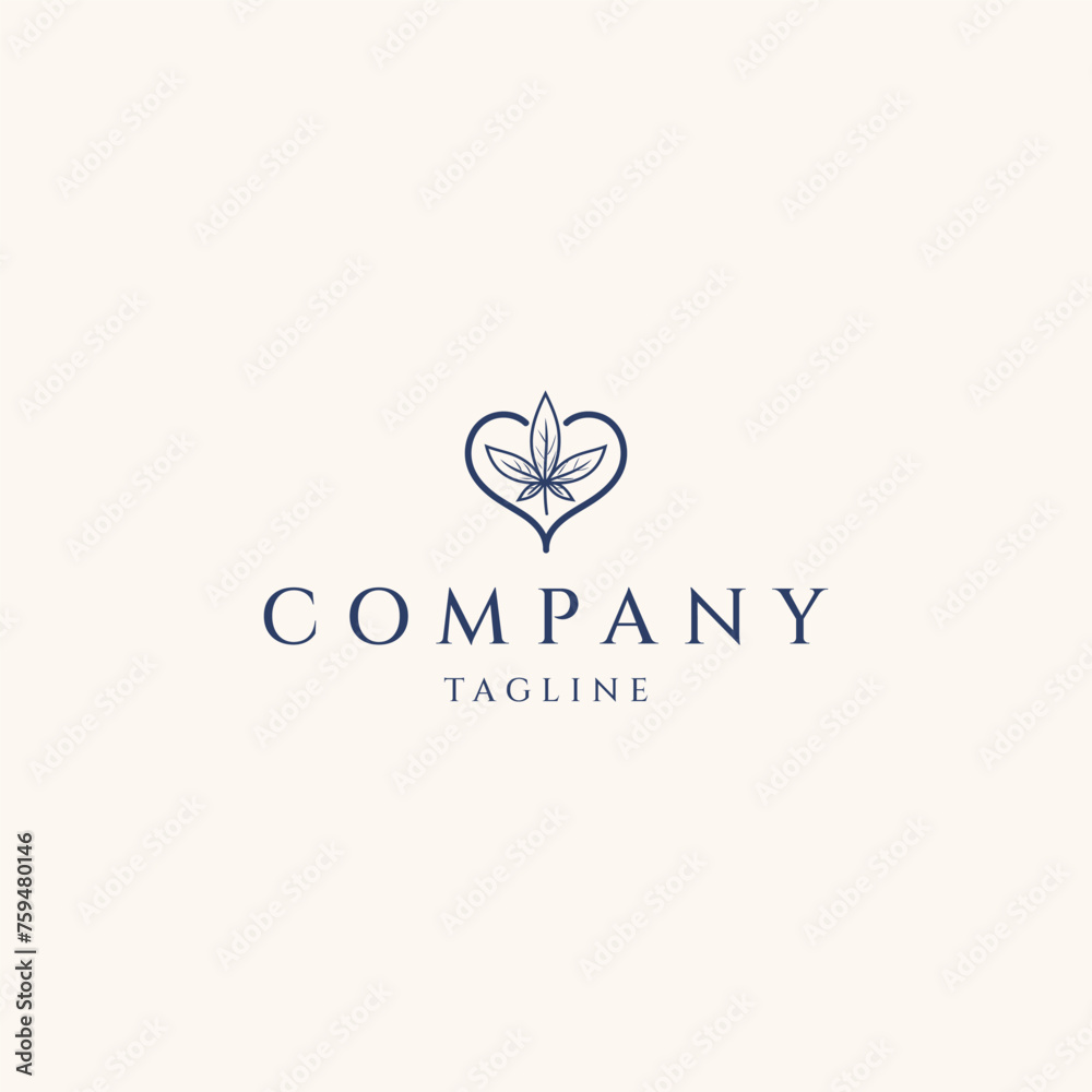Cannabis logo design icon vector template Cannabis logo design icon vector template