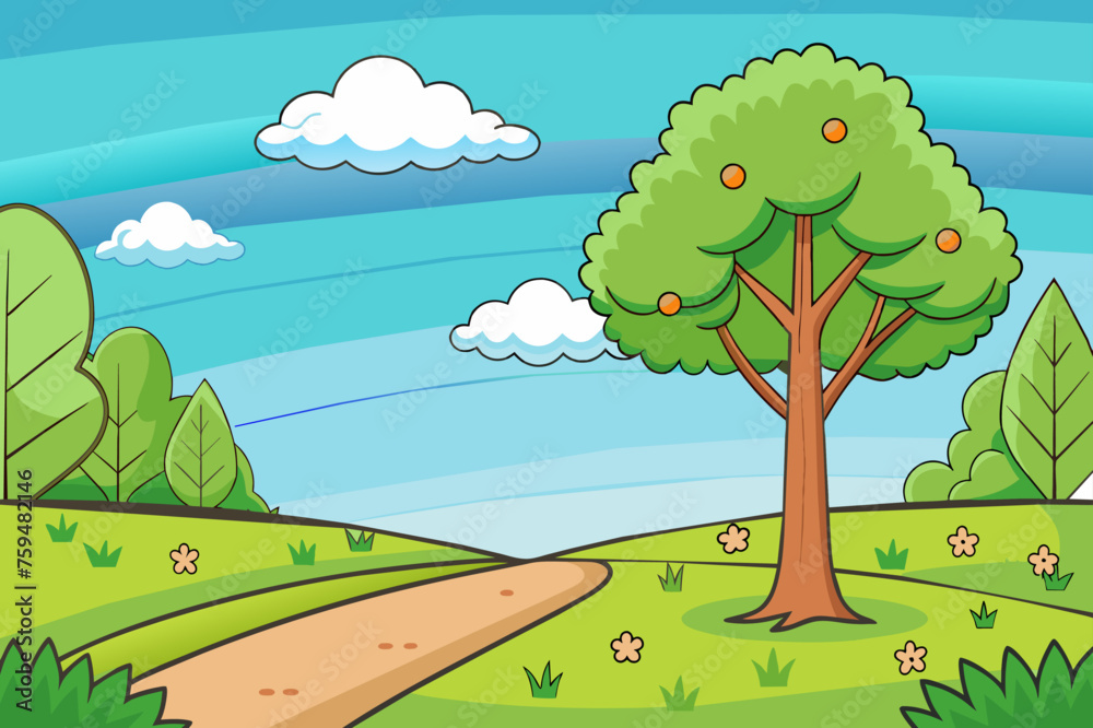 Fototapeta premium nature background is tree