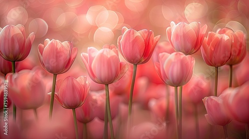 Elevate design visuals with mesmerizing allure of soft focus tulip backgrounds #759483952