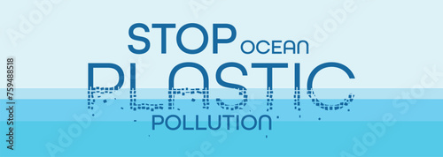 stop ocean plastic pollution sign
