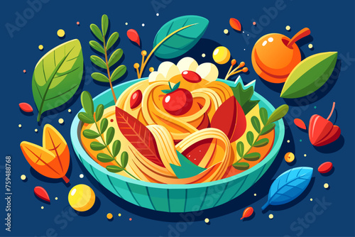 pasta food background is