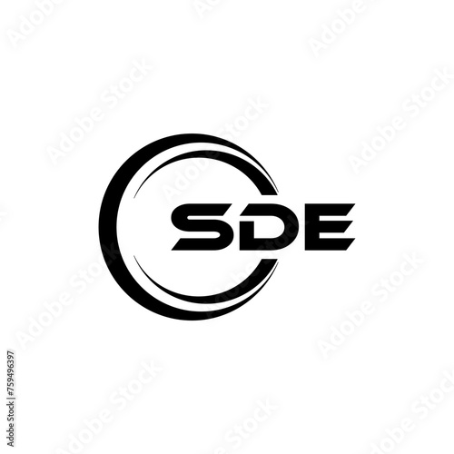 SDE Logo Design, Inspiration for a Unique Identity. Modern Elegance and Creative Design. Watermark Your Success with the Striking this Logo.
