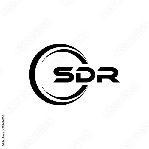 SDR Logo Design, Inspiration for a Unique Identity. Modern Elegance and Creative Design. Watermark Your Success with the Striking this Logo.