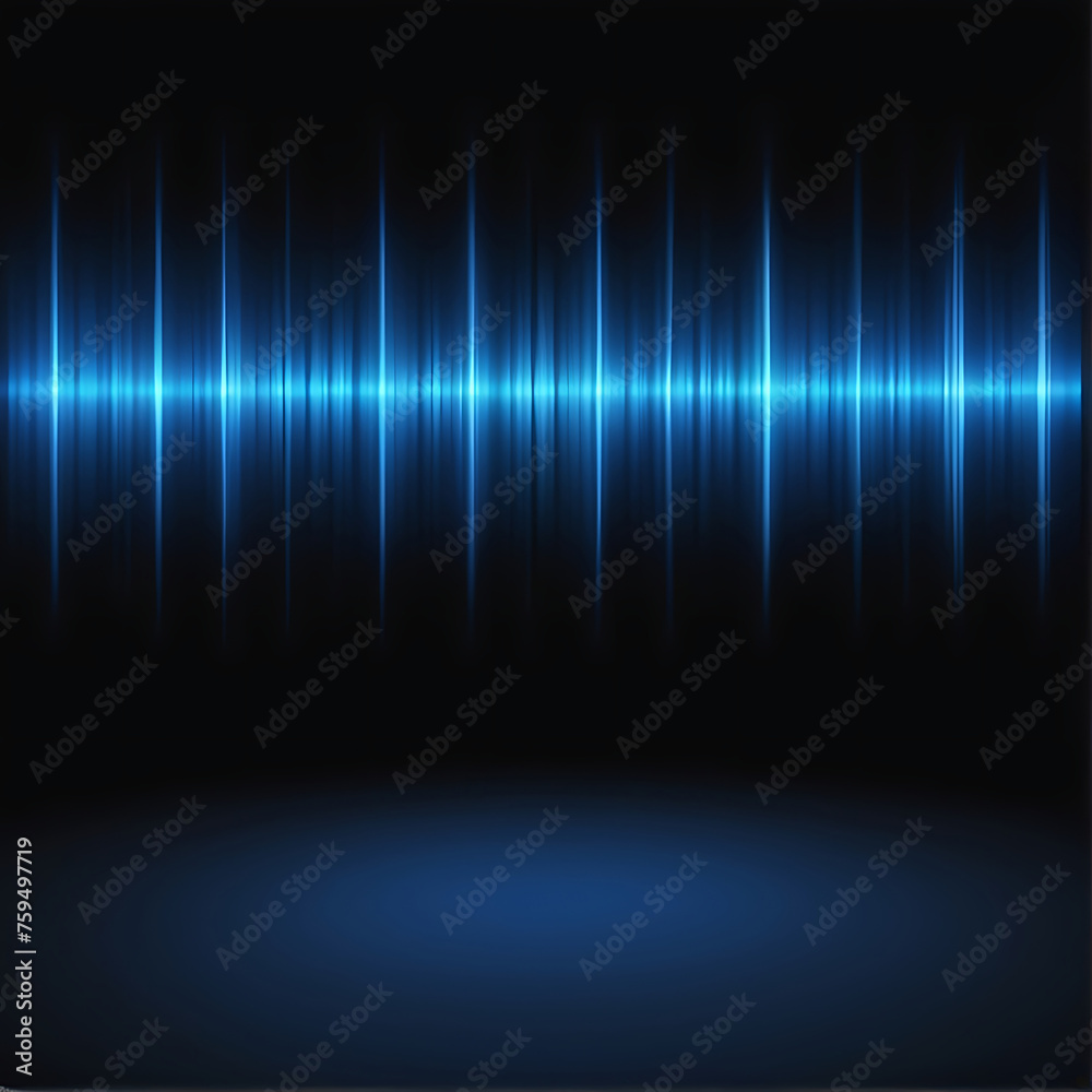 Blue blue spectrum lights with black party club neon lights abstract wave mesh background, black background. Best for wide banner, poster, header website, social media, editing video. ai