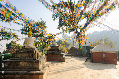 Big Buddha stupa in Kathmandu, Nepal  photo