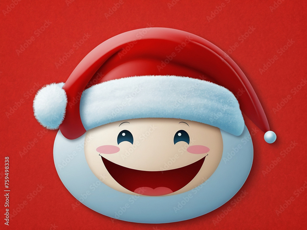 Santa's face imoji icon new image Santa's face imoji icon new image